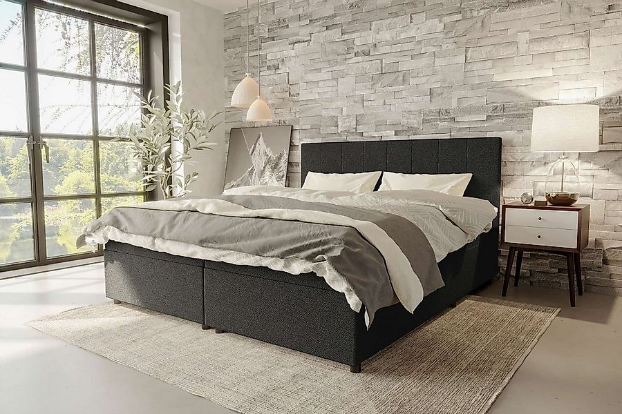 99rooms Boxspringbett Kira (Schlafzimmerbett, Bett), 140/160/180/200x200 cm günstig online kaufen