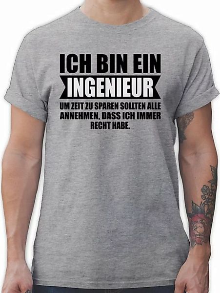 Shirtracer T-Shirt Ich bin Ingenieur Beruf und Job Geschenke günstig online kaufen