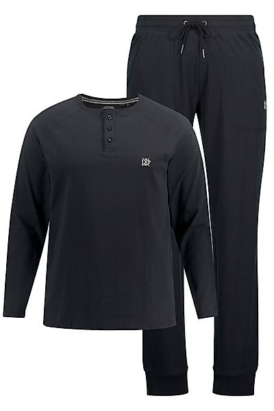 JP1880 Schlafanzug Schlafanzug Henley Langarm lange günstig online kaufen