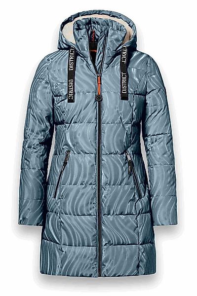 District Steppmantel Alberta (3D-Print, wasserabweisend) blau Damen günstig online kaufen