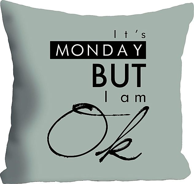 queence Dekokissen ""Monday"" Kissenhülle ohne Füllung, 1 Stück günstig online kaufen
