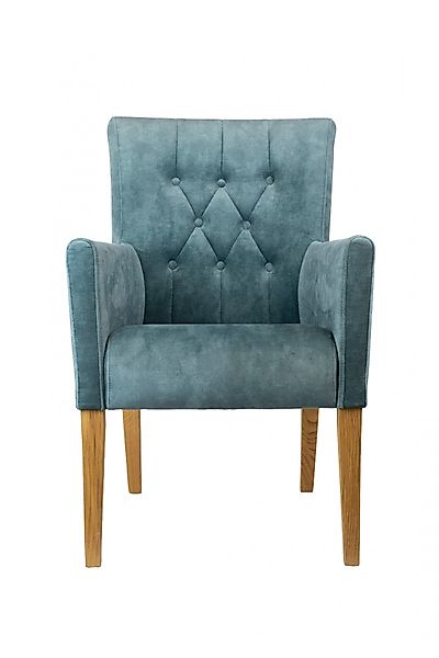 Home affaire Armlehnstuhl »Cortega Esszimmerstuhl mit Knopfheftung« () 1 St günstig online kaufen