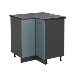 Vicco Eckunterschrank R-Line, Blau-Grau/Anthrazit, 75.6 cm, günstig online kaufen