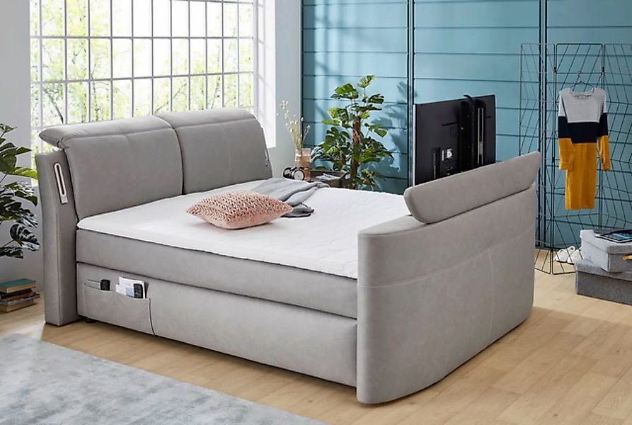 Jockenhöfer Gruppe Boxspringbett »Movie Star«, mit versenkbarem TV-Lift, Fe günstig online kaufen