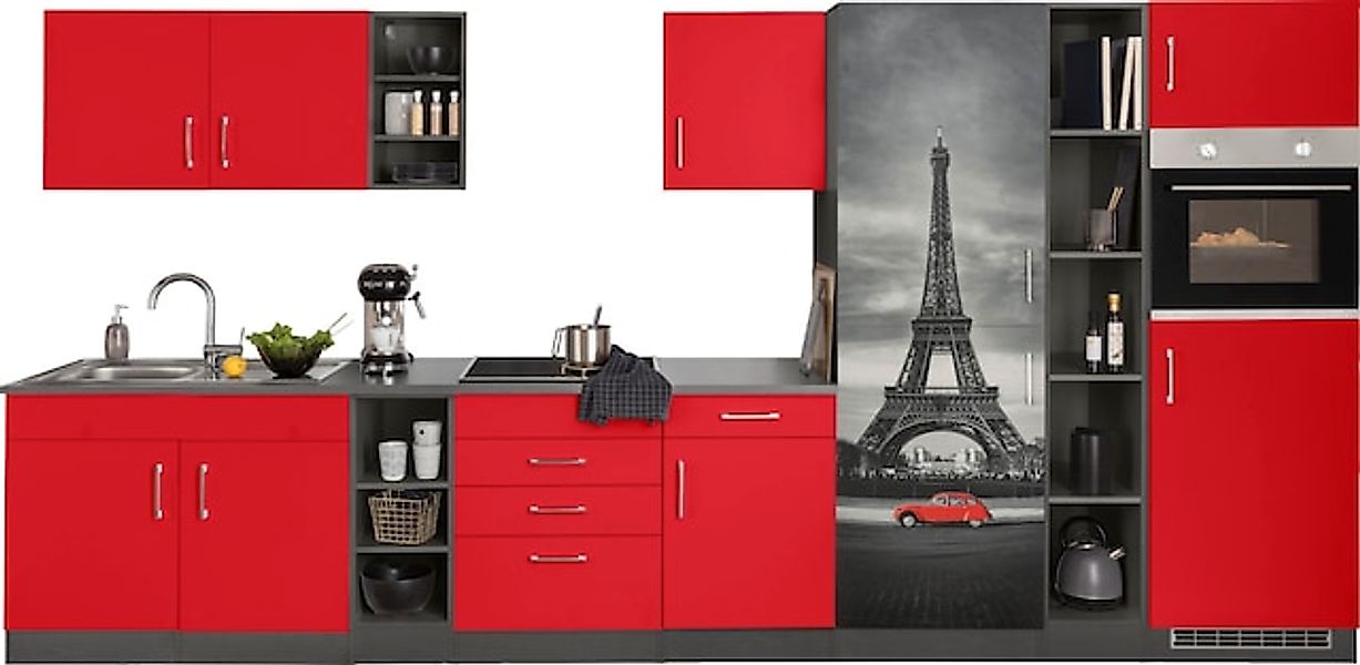 KOCHSTATION Küchenzeile »KS-Paris – Küchen mit einzigartigen Fotomotiven au günstig online kaufen