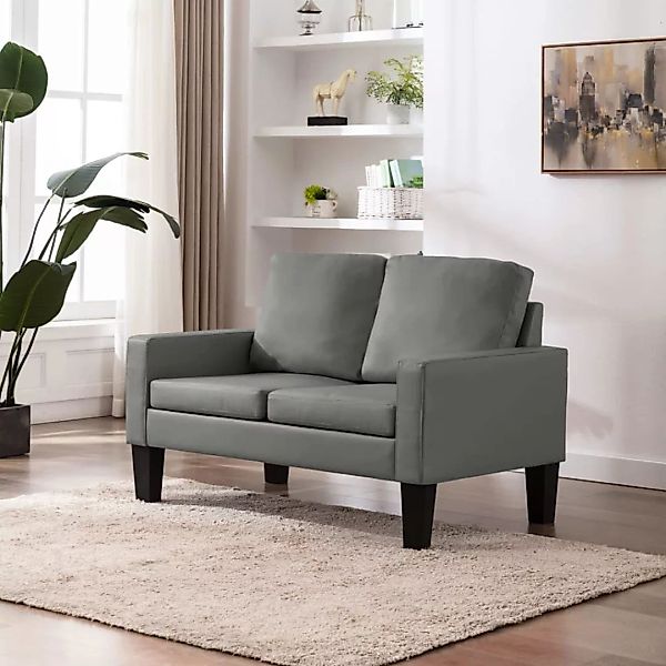 2-sitzer-sofa Grau Kunstleder günstig online kaufen