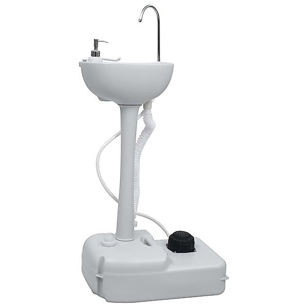 vidaXL Wassertank Tragbares Camping-Handwaschbecken Grau 20 günstig online kaufen