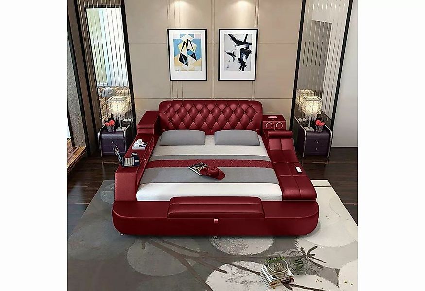 JVmoebel Bett Design Bett Big Betten Leder Hotel Polster Multifunktion Rega günstig online kaufen