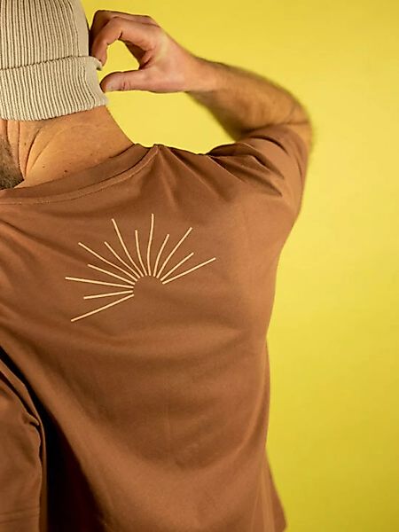 Oversize Shirt Follow The Sun Caramel günstig online kaufen