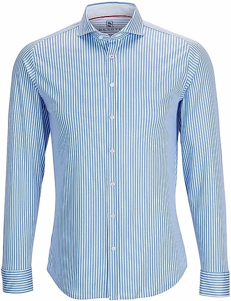 Desoto Hemd Bügelfrei Blau Streifen - Größe XS günstig online kaufen