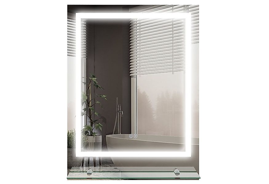 Kleankin Spiegel mit Beleuchtung, Touch-Schalter, Memory-Funktion (Wandspie günstig online kaufen