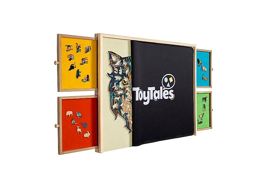 Haushalt International Puzzleunterlage Puzzlebrett Puzzlehilfe mit 4 Auszüg günstig online kaufen