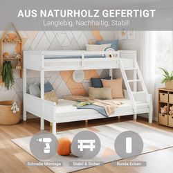Homestyle4u Etagenbett 90x200 und 140x200 Kinderbett günstig online kaufen