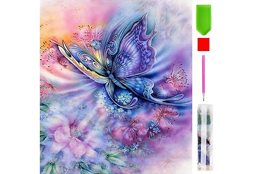 LA CUTE Malen nach Zahlen 5d Diamond Painting DIY Schmetterling Malen nach günstig online kaufen