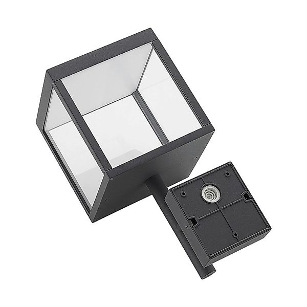 Lucande LED Wandleuchte Außen Cube 9619159 Spritzwassergeschützt Modern in günstig online kaufen