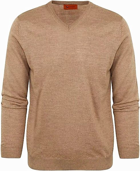 Suitable Pullover V-Ausschnitt Wolle Beige - Größe M günstig online kaufen