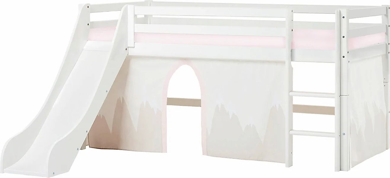 Hoppekids Hochbett ""Winter Wonderland"" Set, 4 Stk. tlg. 90x200 mit Rutsch günstig online kaufen