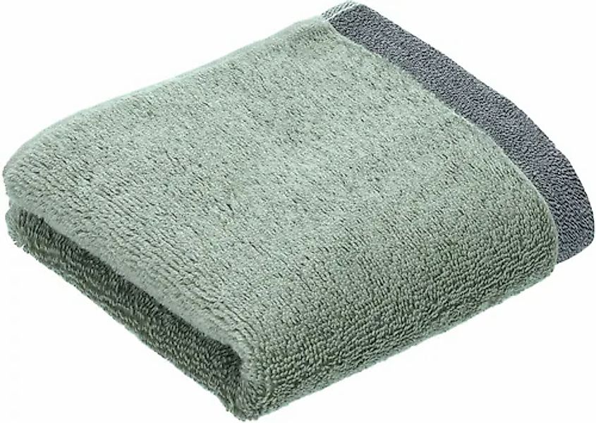 bugatti Gästehandtücher »Prato« Uni Farben, mit melierter Optik im Saum günstig online kaufen