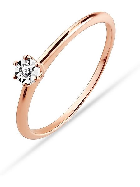 CHRIST Diamantring CHRIST Damen-Damenring 375er Roségold Diamant günstig online kaufen