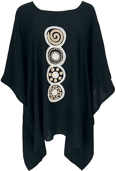 Guru-Shop Longbluse Besticktes Hippie Ponchokleid, Minikleid.. alternative günstig online kaufen