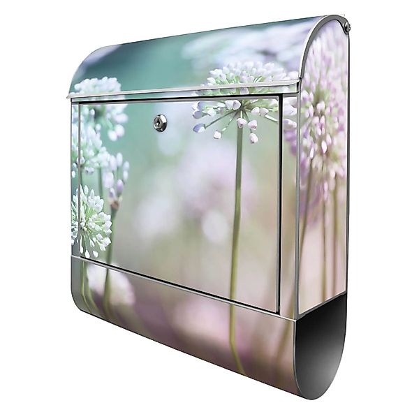 Banjado Design Briefkasten Silber Pulverbeschichtet 39x47x14cm 2 Schlüssel günstig online kaufen
