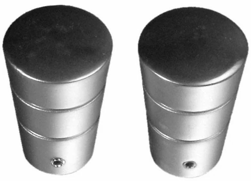 Liedeco Gardinenstangen-Endstück »Concav mit Rille«, (Set, 2 St.), für Gard günstig online kaufen