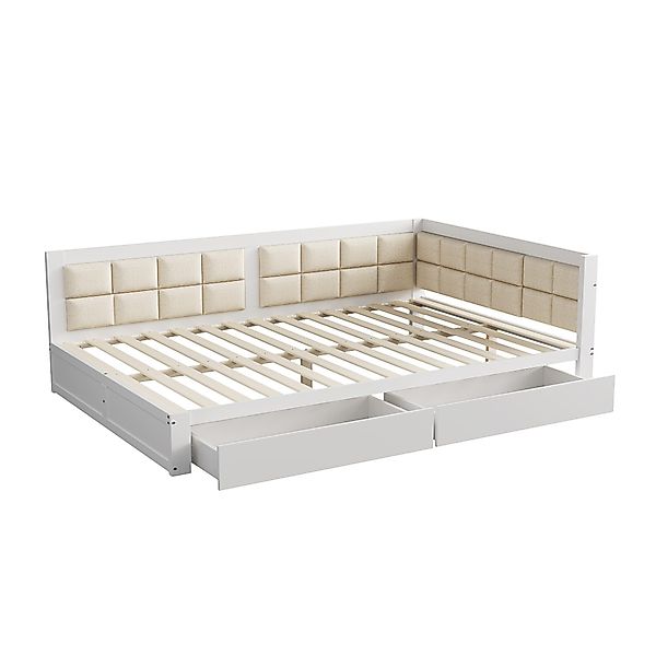 Gotagee Schlafsofa Sofa Holzbett Multifunktionsbett 140x200cm günstig online kaufen