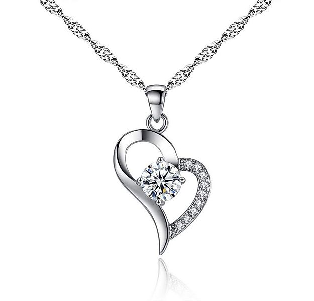 Kim Johanson Kette mit Anhänger Herz Silber (2-tlg), aus Edelstahl, silberf günstig online kaufen