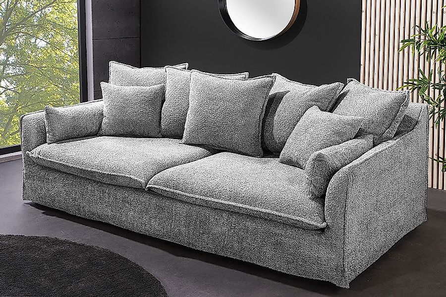 riess-ambiente 3-Sitzer HEAVEN 210cm grau · Hussensofa inkl. Kissen und abn günstig online kaufen