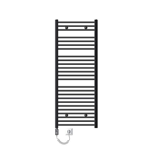 LuxeBath Badheizkörper Elektrisch 600 x 1500 mm Anthrazit mit Heizstab 1200 günstig online kaufen