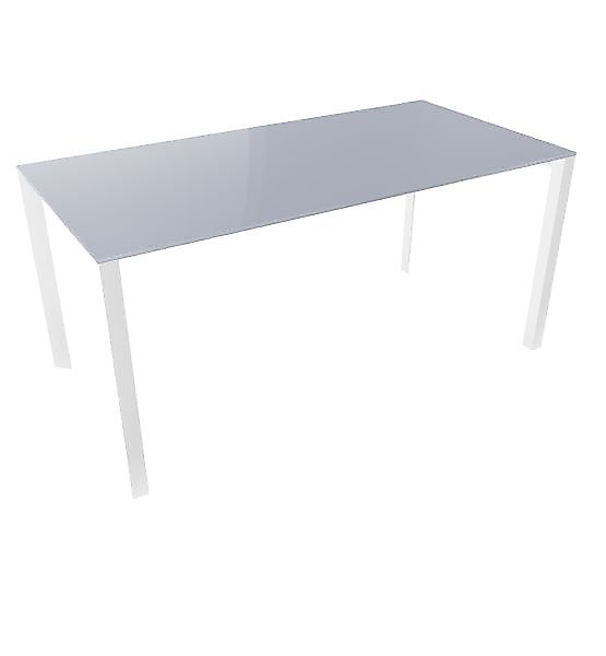 Profilo Konferenztisch 80x160 cm Compactop- Platte Perlgrau günstig online kaufen