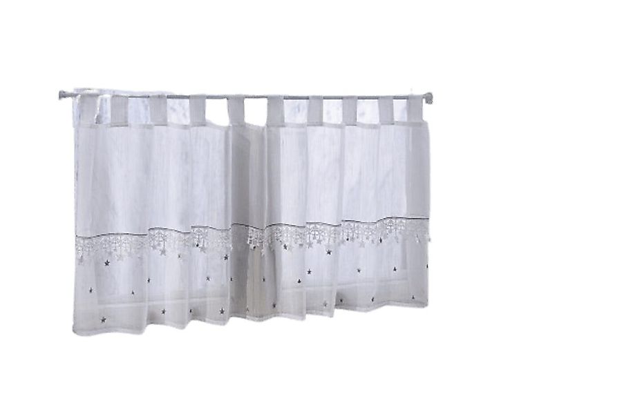 Home-trends24.de Vorhang Sterne Fenster Gardine Scheibenvorhang günstig online kaufen