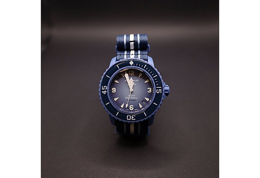 Swatch Automatikuhr Swatch x Blancpain Atlantic Ocean Automatikuhr Bioceram günstig online kaufen