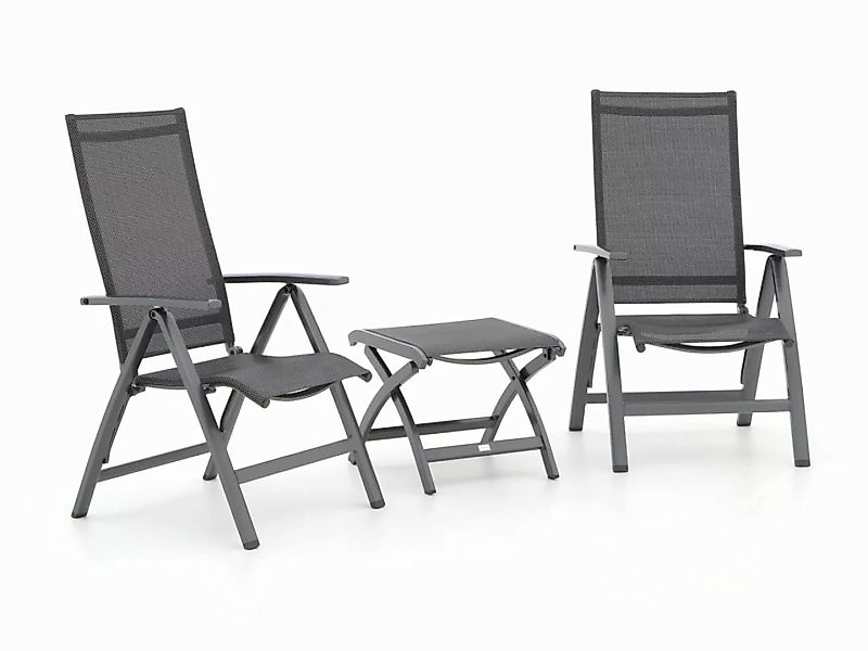 Bellagio Avenza/Pronto Balkonmöbel-Set 3-teilig verstellbar günstig online kaufen