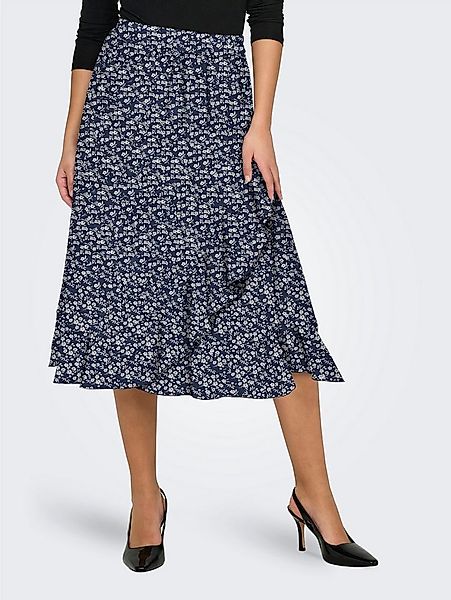ONLY Wickelrock ONLCARLY FLOUNCE LONG SKIRT günstig online kaufen