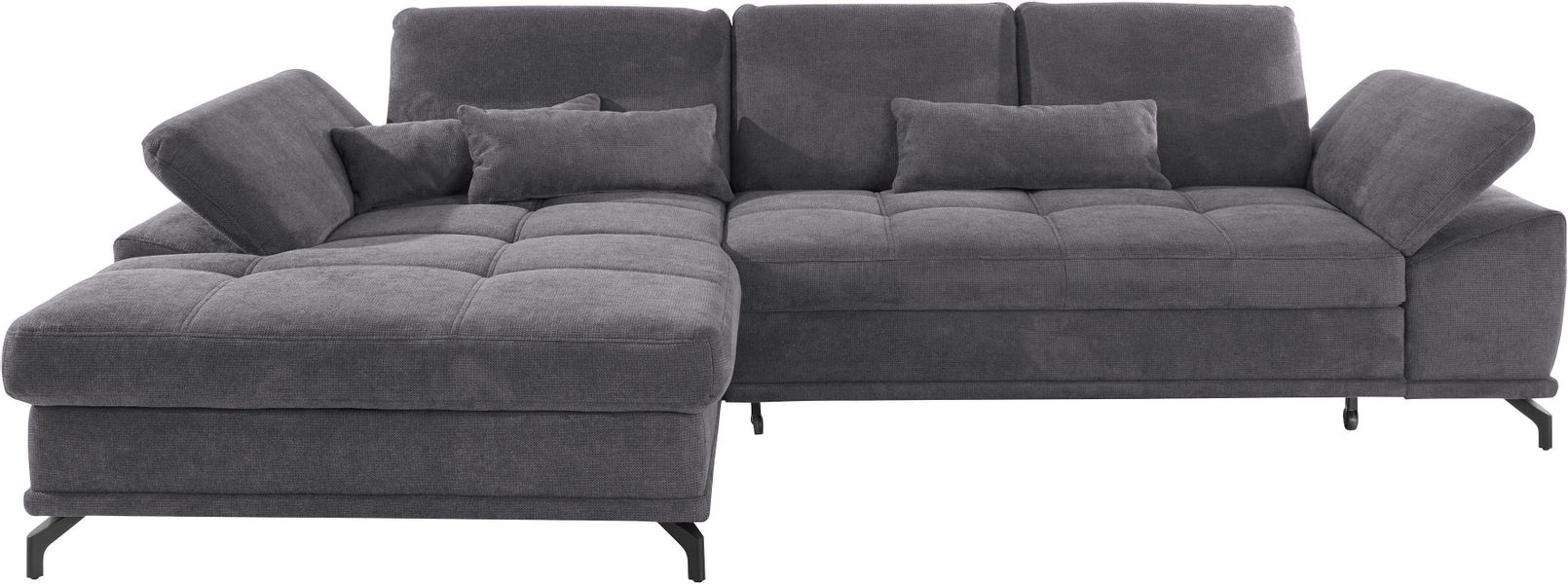 PLACES OF STYLE Ecksofa "Costello L-Form, B: 301 cm mit Sitztiefen-, Armtei günstig online kaufen