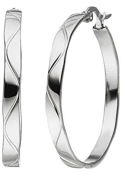 JOBO Paar Creolen, aus Edelstahl 34 mm günstig online kaufen