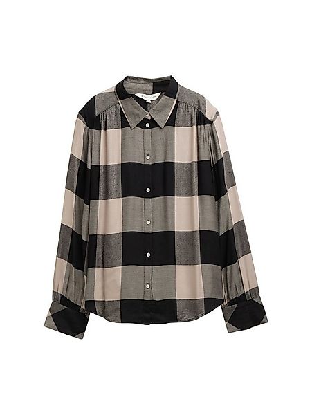 TOM TAILOR Langarmbluse Hemdbluse mit Karomuster günstig online kaufen