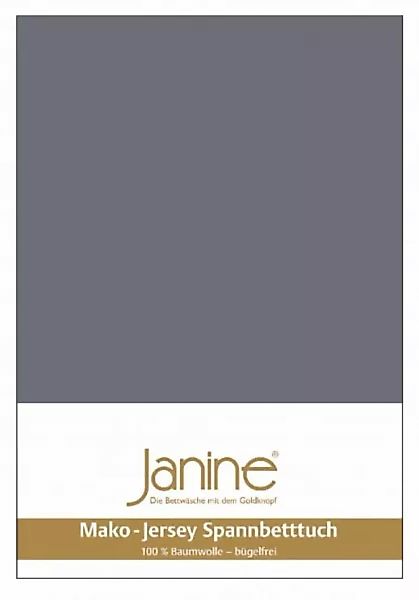 Janine Janine Spannbetttuch Mako-Feinjersey 5007 opalgrau (48) Größe:  150x günstig online kaufen