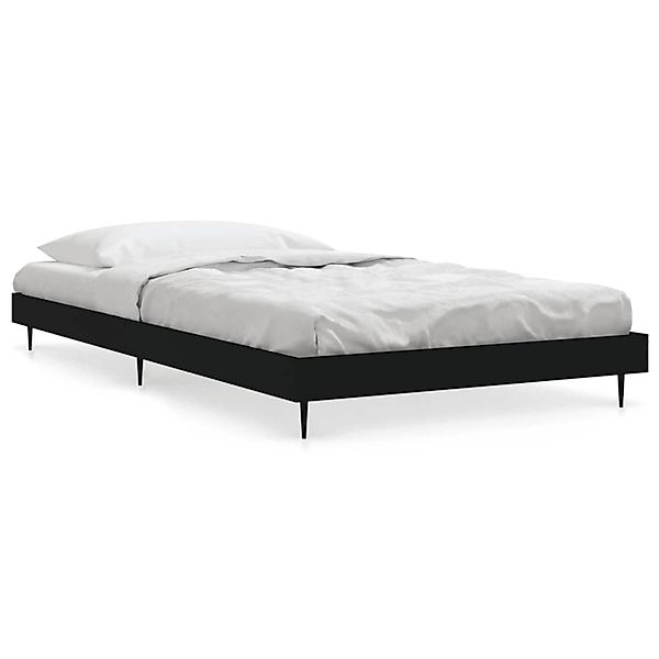 vidaXL Bettgestell Schwarz 90x200 cm Holzwerkstoff 832270 günstig online kaufen