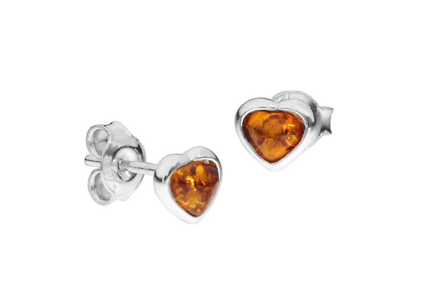 OSTSEE-SCHMUCK Paar Ohrstecker Ostsee-Schmuck Ohrstecker Miniherz Ohrstecke günstig online kaufen