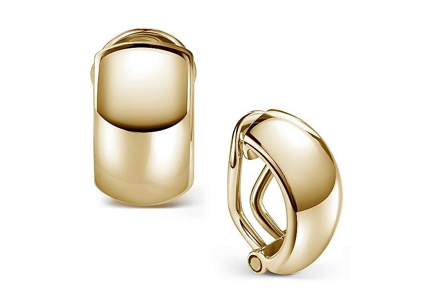 Materia Paar Ohrclips Damen Gold Basic mit Clipverschluss SO-504, Sterlings günstig online kaufen