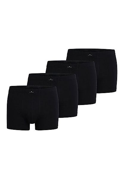 TOM TAILOR Boxershorts TOM TAILOR Herren Pants schwarz uni 4er Pack (4-St) günstig online kaufen
