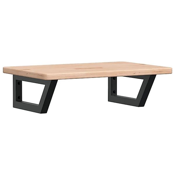 vidaXL Waschtischplatte mit Halterung Stahl und Massivholz Eiche 3302335 günstig online kaufen