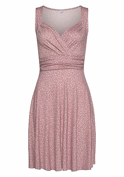 Vivance Jerseykleid mit Alloverdruck in Wickeloptik, Sommerkleid, Strandkle günstig online kaufen