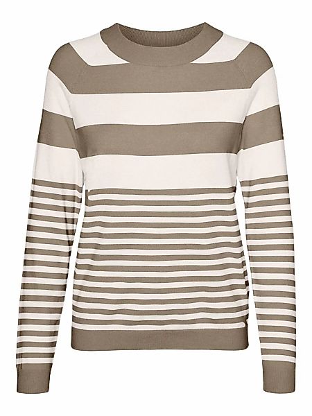 Vero Moda Rundhalspullover "VMHAPPINESS LS RAGLAN PULLOVE GA BOO REP" günstig online kaufen