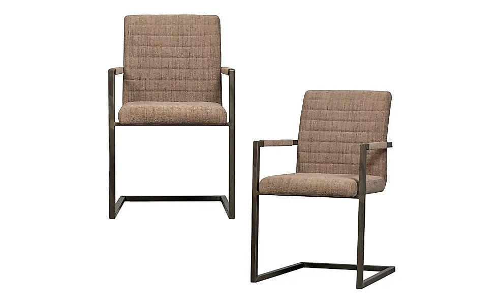 WOOOD Esszimmerstuhl 2er-Set   ¦ braun ¦ Maße (cm): B: 62 H: 87 Stühle > Po günstig online kaufen