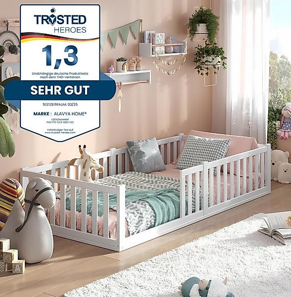 Alavya Home® Kinderbett Bodenbett TITAN aus Buchenholz FSC® 100% zertifizer günstig online kaufen