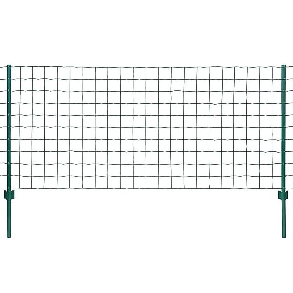 vidaXL Metallzaun Stahl 20 x 1 m Grün 142811 günstig online kaufen