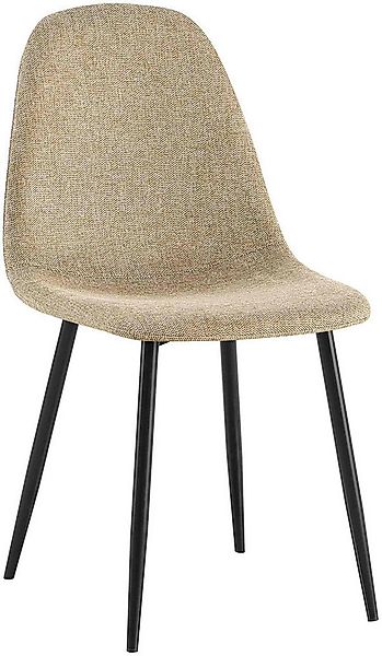 CLP Esszimmerstuhl Napier, mit Samt-, Stoff- oder Kunstlederbezug günstig online kaufen